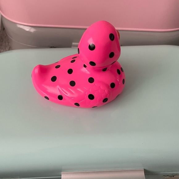 Hot pink polka dot Rubber Ducky Bath & Body Works - Picture 3 of 5